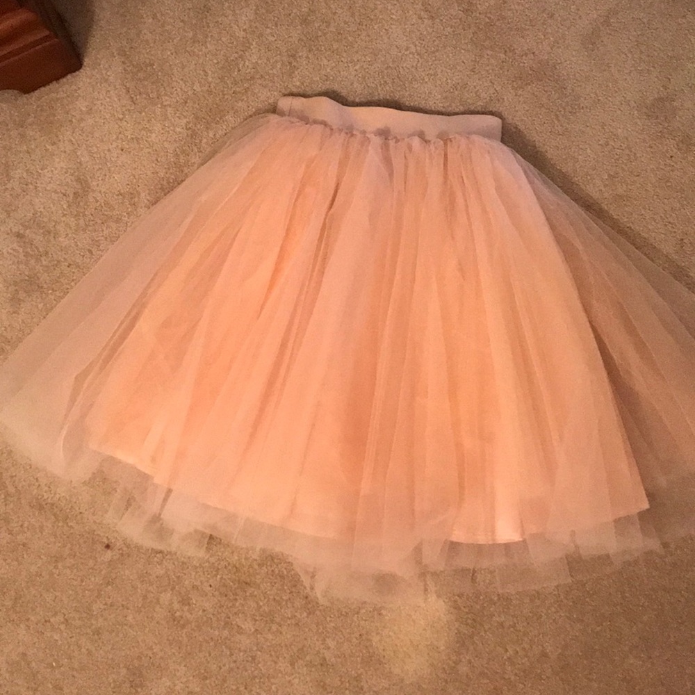 Pink tulle skirt
